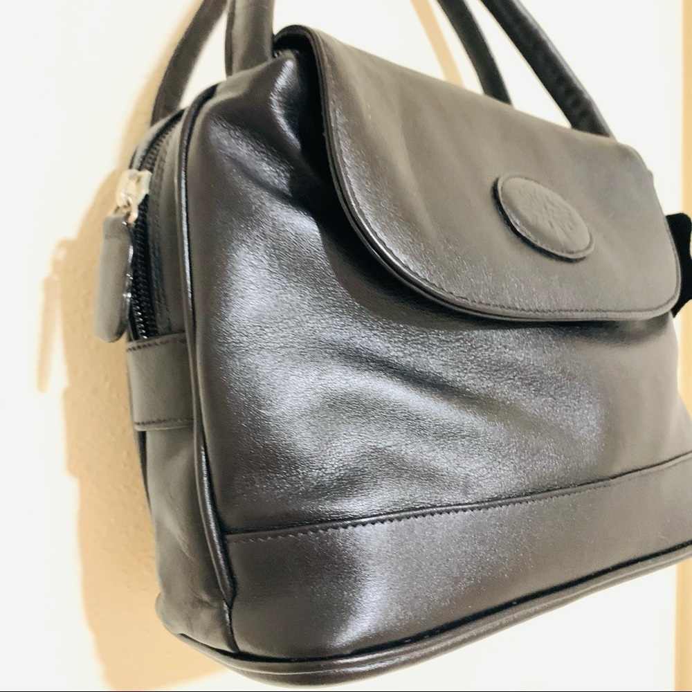 Mulberry Black Leather Top-Handle Handbag - Picture 2 of 12
